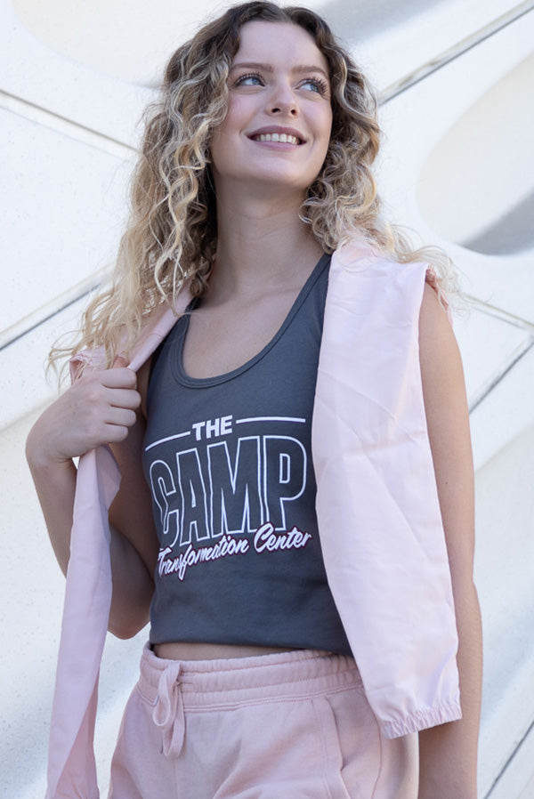 Womens Signature 'The Camp' Outline Grey Tank product image 2
